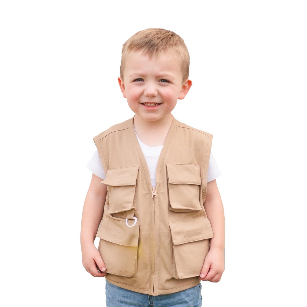 Fun and Function - Weighted Explorers Vest - Safari Style Weighted Vest for Kids with Sensory Needs - For Boys, Girls & Toddlers - X-Large