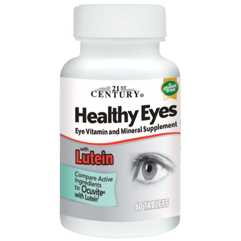 21st Century, Healthy Eyes with Lutein, 60 Tablets (Value Pack of 2)