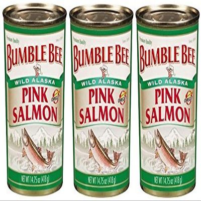 Bumble Bee Premium Wild Pink Salmon (Pack of 3) 14.75 oz Cans by Bumble Bee
