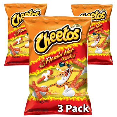 Cheetos Crunchy Jalapeno Flavored Snacks, 8.5oz Bags (Pack of 3)