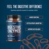 Pure Digestive Enzyme Capsules with Lipase Amylase Protease - Aids Digestive System Natural Immune System Booster - Breaks Down Carbohydrates Reduce Bloating Gas Digestive Enzymes Pills view 4