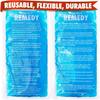 Perfect Remedy 2-Pack Gel Ice Packs for Injuries - Reusable, Soft & Flexible Hot & Cold Compress, Soothing Aid for Sprains, Strains, Soreness conditions, Alternative to Hot Water Bottles (Blue, Large) view 1