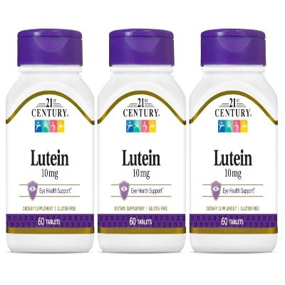 21st Century Lutein 10 mg Tablets 60 Tablets ( 3) - Buy Packs and SAVE (Pack of 3)