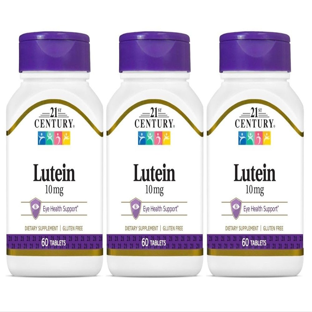 21st Century Lutein 10 mg Tablets 60 Tablets ( 3) - Buy Packs and SAVE (Pack of 3)