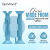 OptiWand 6 Pack Small Soft Contact Lens Removal & Insertion Tool - Silicone Rubber Soft Lens Inserter & Remover Device with Pincher End & Finger Grips - Safe & Easy on Eyes, Travel Size 1.75" view 2