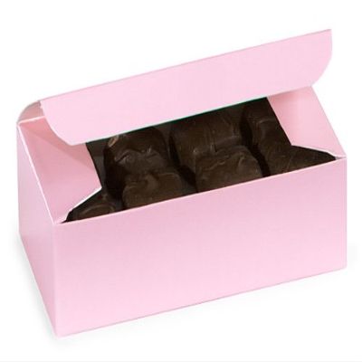 1 Pc Candy Boxes - 1/2 lb Pink Candy Boxes 5-1/2x2-3/4x1-3/4" - (2 Packs; 100 Per Pack) - Wraps-CBP1