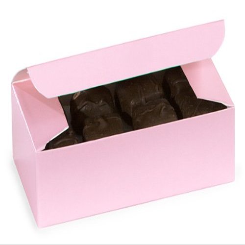 1 Pc Candy Boxes - 1/2 lb Pink Candy Boxes 5-1/2x2-3/4x1-3/4" - (2 Packs; 100 Per Pack) - Wraps-CBP1