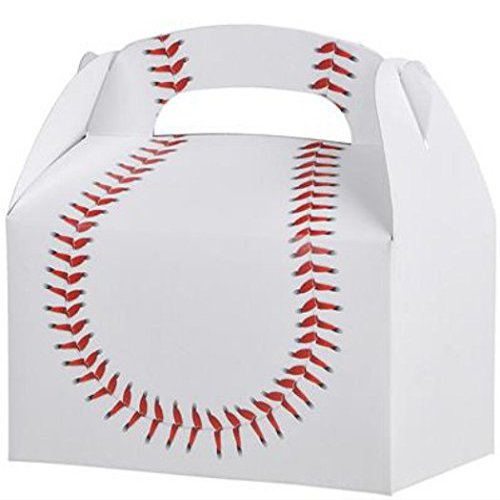 DISCOUNT PARTY AND NOVELTY 6 Baseball Treat Boxes Half Dozen