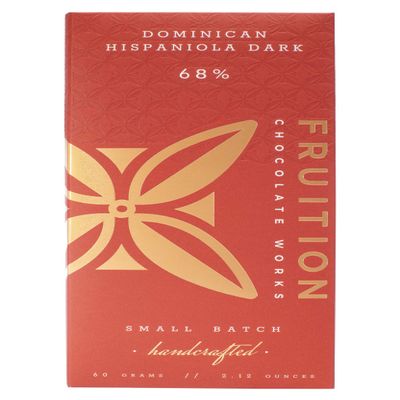 FRUITION CHOCOLATE WORKS Hispanola 68% Dark Chocolate Bar, 2.12 OZ