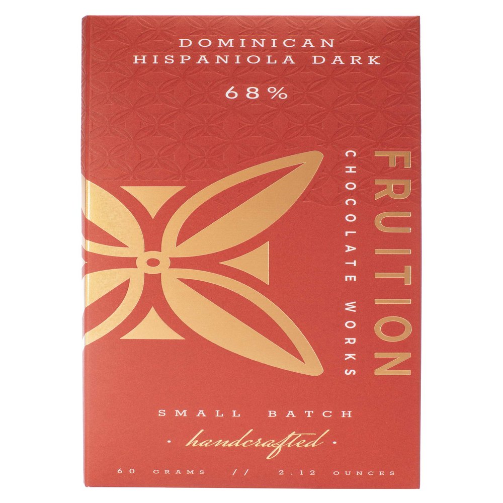 FRUITION CHOCOLATE WORKS Hispanola 68% Dark Chocolate Bar, 2.12 OZ