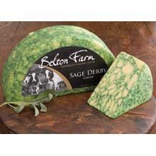 Belton Farm Sage Derby Cheese, 4.4 Pound -- 2 per case. by Anco Fine Foods