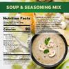 Osem Mushroom Soup and Seasoning Mix - Mushroom Soup Mix, Seasoning Base with Onion & Potato, Vegan Friendly Boullion, Kosher Stock Powder - 14.1 oz Jar (20 Servings) view 2
