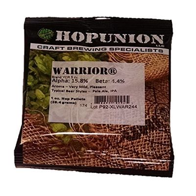 Hopunion US Hop Pellets for Home Brew Beer Making (US Warrior) by HopUnion