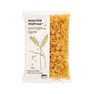 Conchiglie Rigate essential Waitrose 500g - Pack of 6