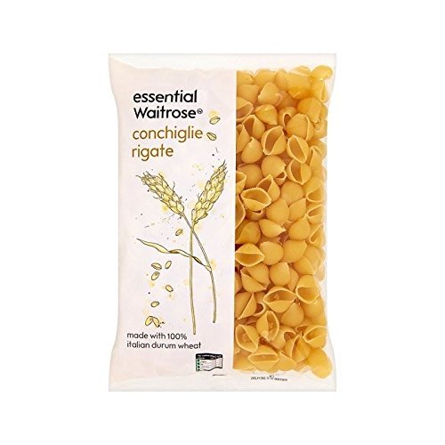 Conchiglie Rigate essential Waitrose 500g - Pack of 6