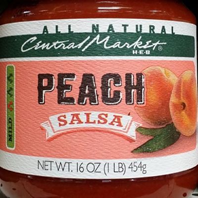 Central Market HEB Salsa 16 Oz (Pack of 2) (Peach Salsa - Mild) by Central Market HEB