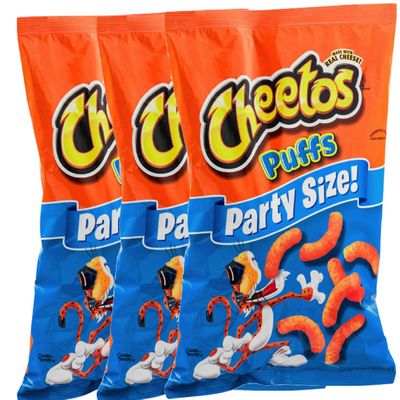 Cheetos Cheese Puffs Party Size 16 oz Bag (3)