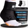 Z ATHLETICS Ankle Brace for Women & Men - Lace Up Adjustable Support with Side Stabilizers for Sprained Ankle, Achilles Tendonitis Relief | Basketball, Volleyball, Running & Sports Recovery view 1