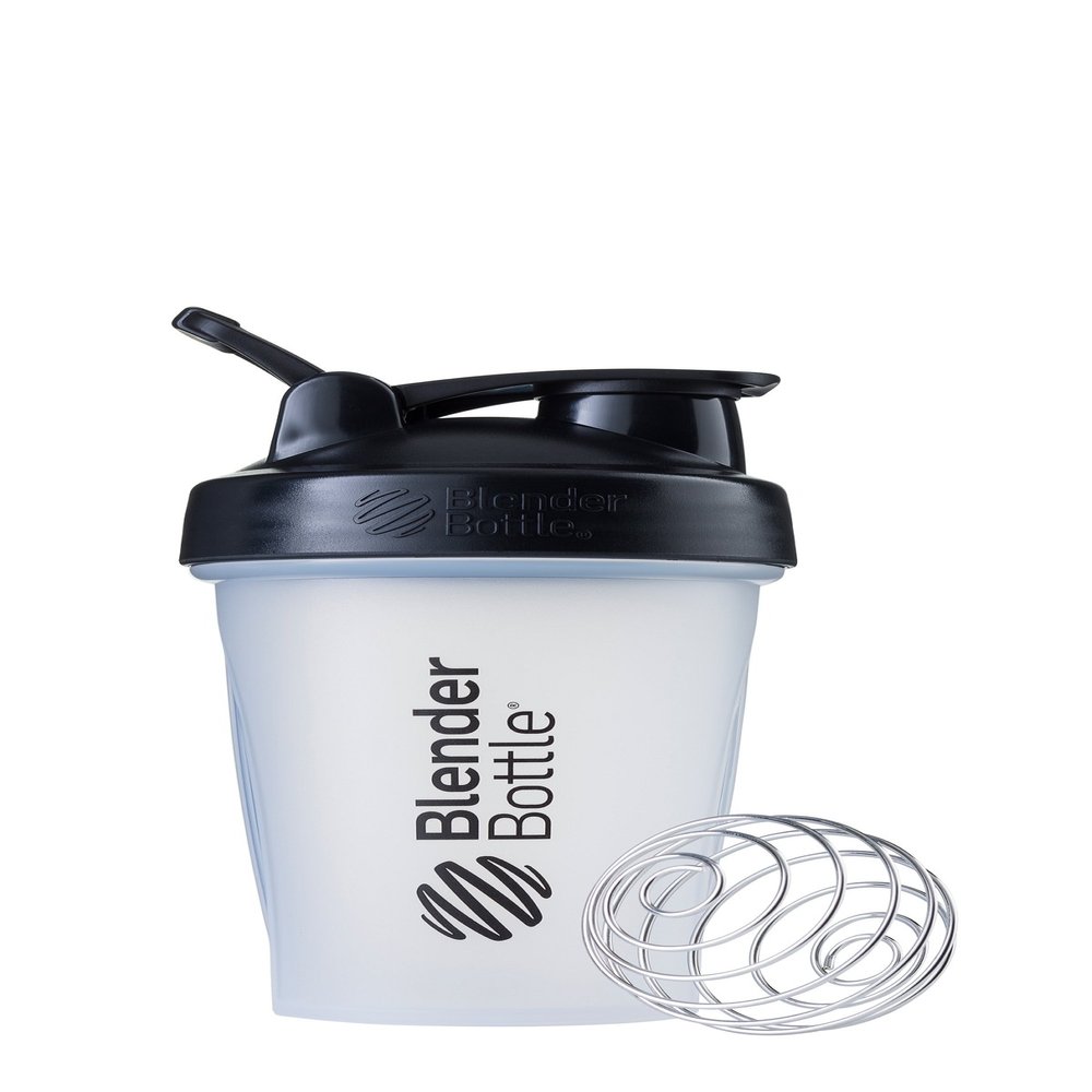 BlenderBottle Classic Shaker Bottle Perfect for Protein Shakes and Pre Workout, 20-Ounce, Clear/Black