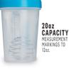 BlenderBottle Classic Shaker Bottle Perfect for Protein Shakes and Pre Workout, 20-Ounce, Clear/Black view 2