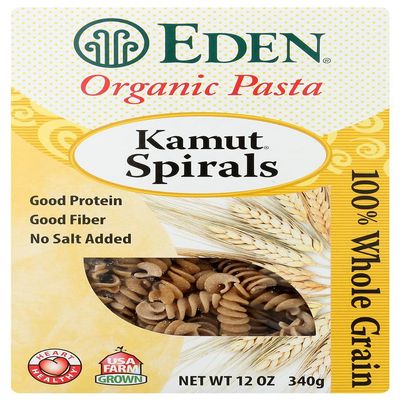 Eden Foods, Organic Pasta, Kamut Spirals, 12 oz (340 g)