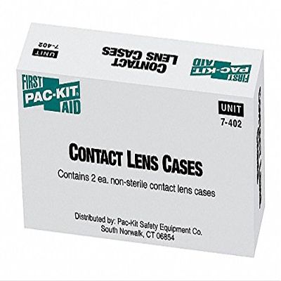 Contact Lens Cases, White, Plastic