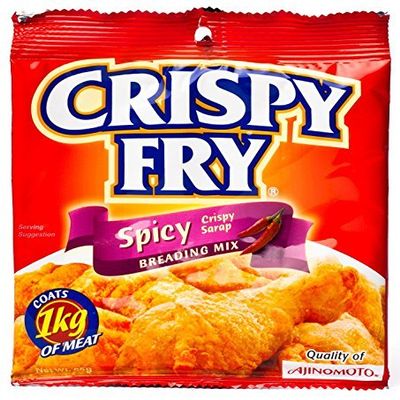 Lot of 2 Ajinomoto - Crispy Fry Breading Mix 62 grams / 2.19 oz each pk (2 pk SpIcy) by Crispy Fry