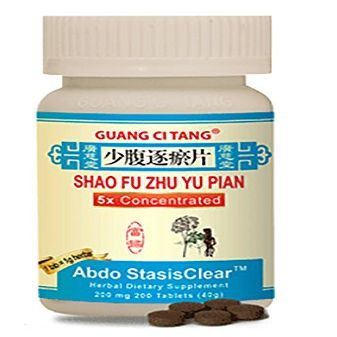 Abdo Stasisclear All Natural Chinese Herbal Guang Ci Tang Supplement Shao Fu Zhu Yu Pian Tablet Pill by Guang Ci Tang