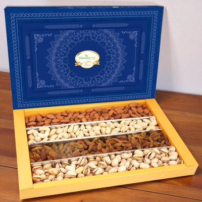 Ghasitaram Gifts Bhaidooj Dry Fruits Box, 800 g
