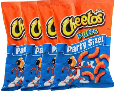Cheetos Cheese Puffs Party Size 16 oz Bag (4)