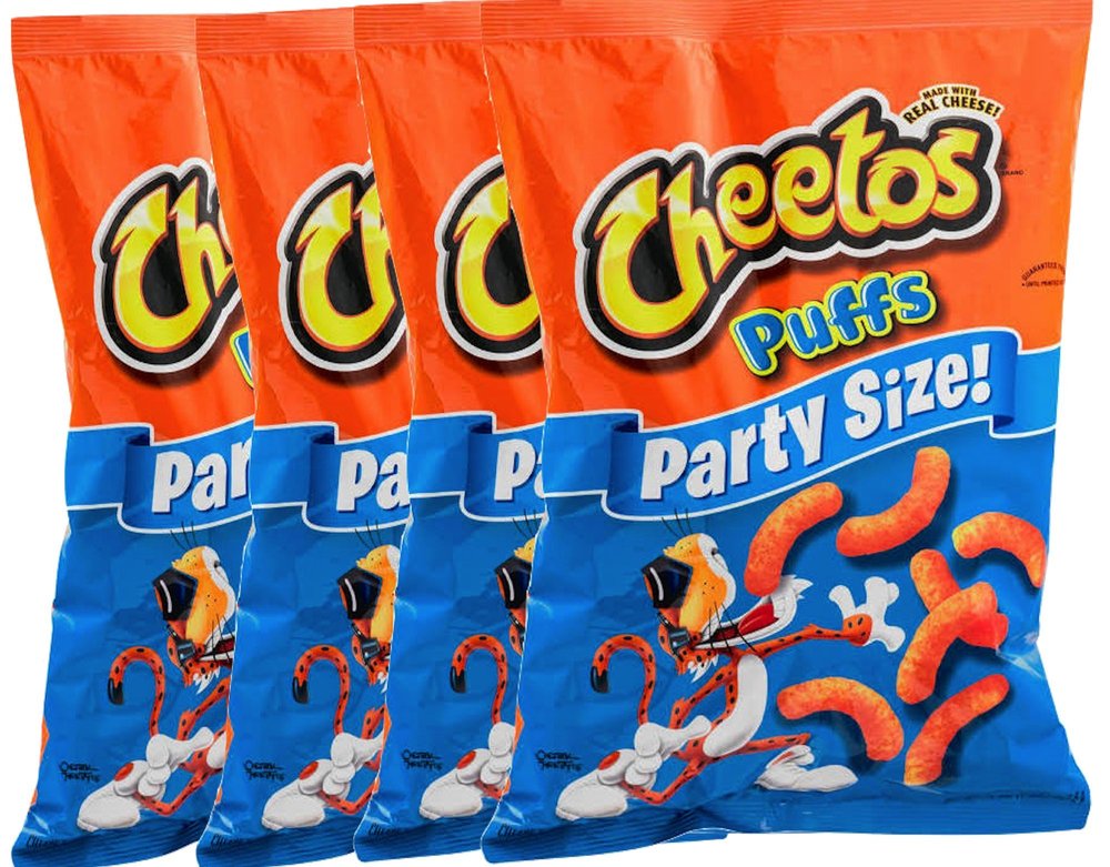 Cheetos Cheese Puffs Party Size 16 oz Bag (4)