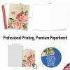 The Best Card Company - 10 Boxed Note Cards with Flowers - Blank Assorted Floral Notecards Bulk (4 x 5.12 Inch) - Botanical Collages M2988OCB view 2