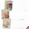 The Best Card Company - 10 Boxed Note Cards with Flowers - Blank Assorted Floral Notecards Bulk (4 x 5.12 Inch) - Botanical Collages M2988OCB view 4