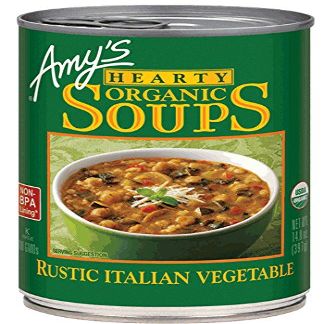 Amy's Kitchen Hearty Rustic Italian Vegetable Soup 397g - Pack of 4