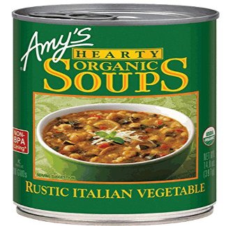 Amy's Kitchen Hearty Rustic Italian Vegetable Soup 397g - Pack of 4