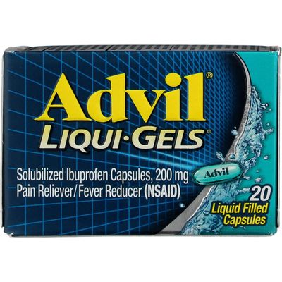 Advil Pain Reliever/Fever Reducer Liqui-Gels 20 CP - Buy Packs and Save (Pack of 2)