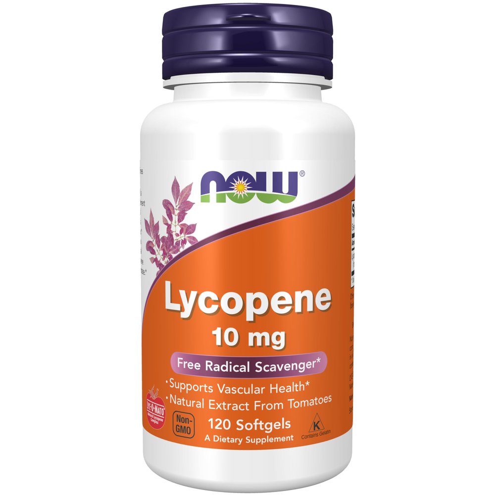 NOW Lycopene 10mg,120 Softgels