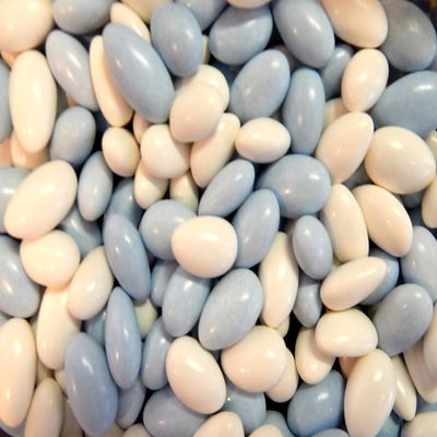 Sconza Jordan Almonds Pastel Blue And White (2 Pound)