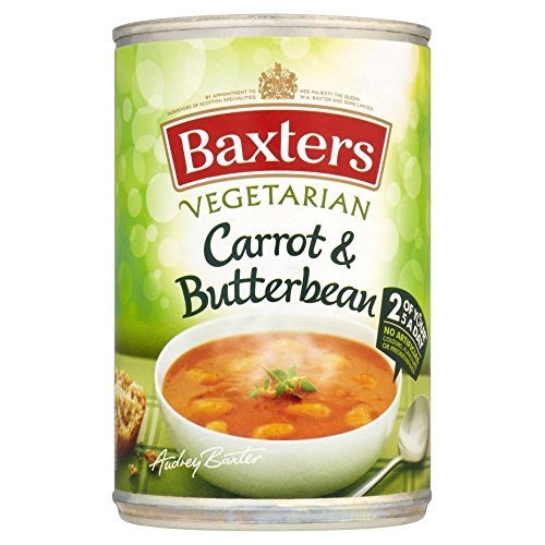 Baxters Vegetarian Carrot & Butterbean Soup (400g) - Pack of 2 by Baxters