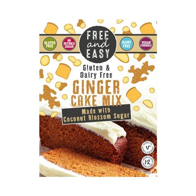 Free and Easy Ginger Cake Mix, 350g - Lightly Spiced, Organic, Vegan & Gluten-Free