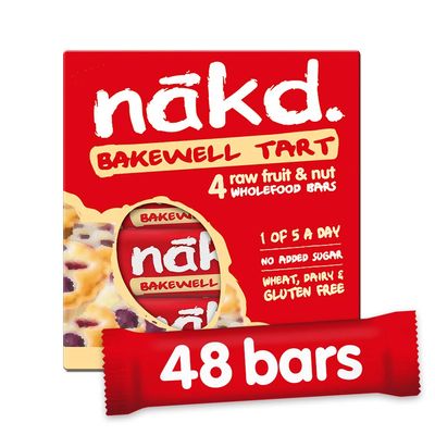 Nakd Bakewell Tart 35g Bar- Multi Pack Case of 48 Bars
