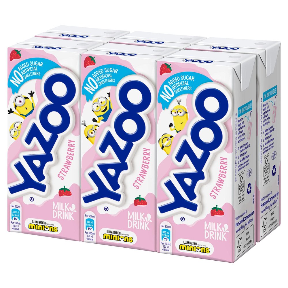Yazoo Strawberry Milk Drink 4x200ml 800g by Yazoo