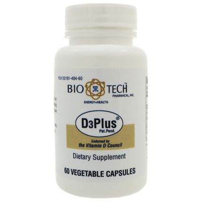 Bio-Tech - D3 Plus 60 Veggie Capsules
