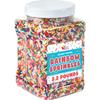 A Great Surprise Rainbow Sprinkles - 2.2 Pounds - Bulk Rainbow Jimmies for Cookies - Birthday Cake for Ice Cream, Baking, Cupcakes, Donuts view 1