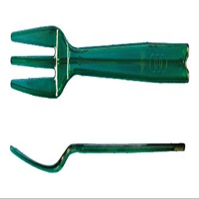 Daikokuro Industries 3771314 Mini Fork, 90, Approx. 3.5 inches (9 cm), Clear Green, Commercial Use, Disposable, 5 Rows, 1000 Pieces (Package of 100)