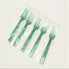 Daikokuro Industries 3771314 Mini Fork, 90, Approx. 3.5 inches (9 cm), Clear Green, Commercial Use, Disposable, 5 Rows, 1000 Pieces (Package of 100) view 2