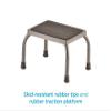 NOVA Step Stool with Steel Base, 300 lb Capacity  Non-Slip Rubber Platform & Skid-Resistant Feet, Lightweight 4.5 lb, Assembled, Durable Gunmetal Gray, Rust-Proof Hammertone Finish view 2