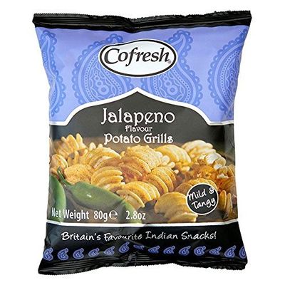 Cofresh Jalapeno Flavour Potato Grills (80g) - Pack of 2 by Cofresh