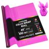 Hygloss Products Roll Cellophane Wrap for Crafts, Gifts, and Baskets 40 Inch x 100 Feet, Purple view 1