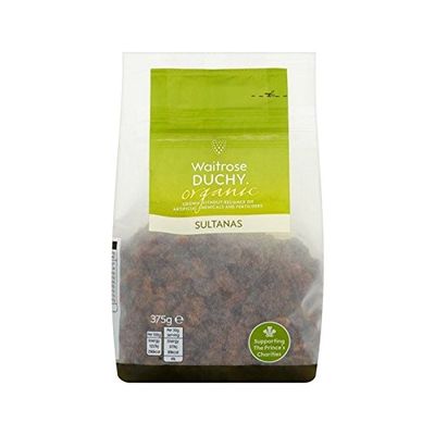 Duchy Waitrose Organic Sultanas 375g - Pack of 4